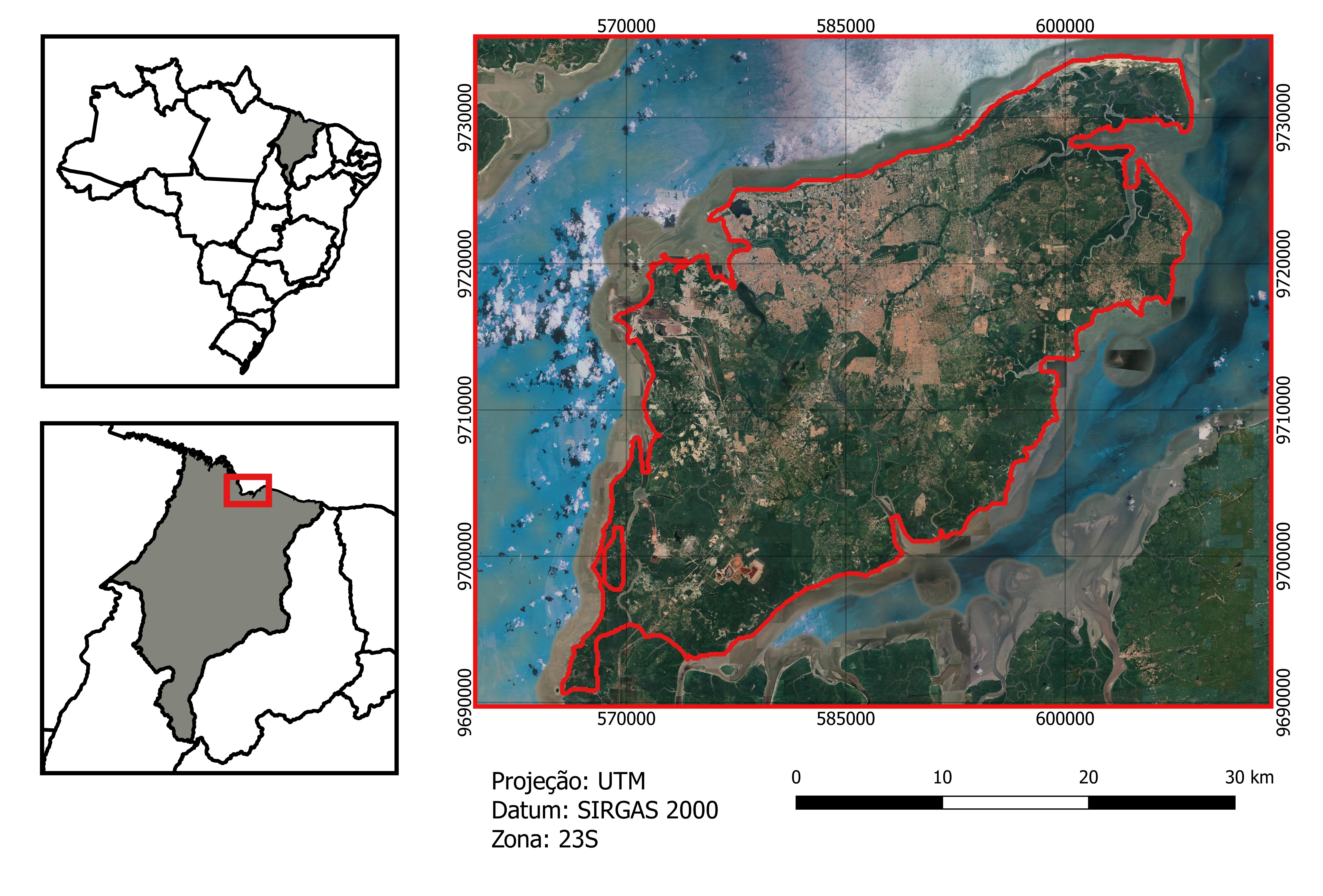 Localização da área de estudo.